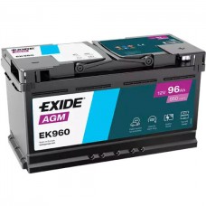 Акумулятор EXIDE START-STOP AGM 96Ah Ев (-/+) (850EN) (д353*ш175*в190) EK960