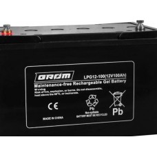 Акумулятор гелевий GROM LPGS12-100Ah Grom GEL Battery