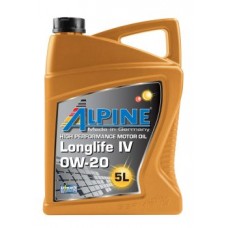 ALPINE 0W-20 Longlife IV ACEA A1-/B1-12 VW 508 00/ 509 00 VW TL 525 77 5л