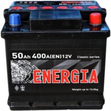 Акумулятор ENERGIA 50Ah Ев (-/+) (400EN) (д207*ш175*в190)