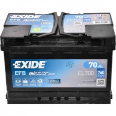 аккумулятор EXIDE Start-Stop EFB 6СТ-70Ah АзЕ 760A (EN) EL700