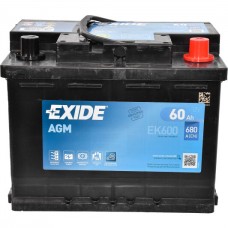 аккумулятор EXIDE Start-Stop AGM 6СТ-60Ah АзЕ 680A (EN) EK600