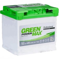 Автомобільний акумулятор GREEN POWER MAX 6СТ-52Ah Аз 480A (EN)⚡ 