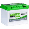 Акумулятор GREEN POWER MAX 6СТ-62Ah Аз 600A (EN)⚡ 