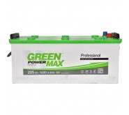 Акумулятор GREEN POWER MAX 6СТ-205Ah Аз 1400A (EN)