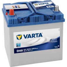 Aкумулятор VARTA Blue Dynamic D48 6СТ-60Ah Аз ASIA 540A (EN) 560411054